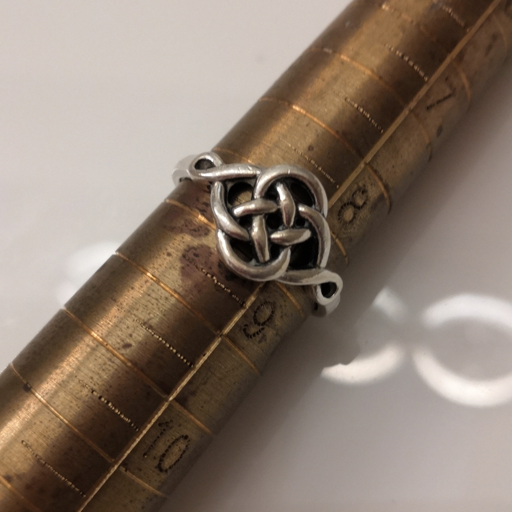 Vintage Celtic Knot Sterling 925 Ring, sz 8.5, firm price